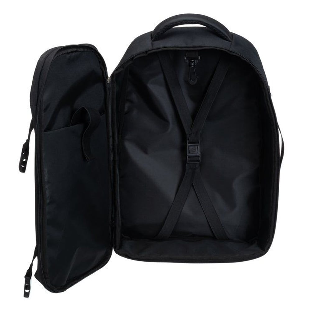 Ryggsäck 18 L med vakuumpåse / reseryggsäck med laptopfack och trolleyrem – Svart