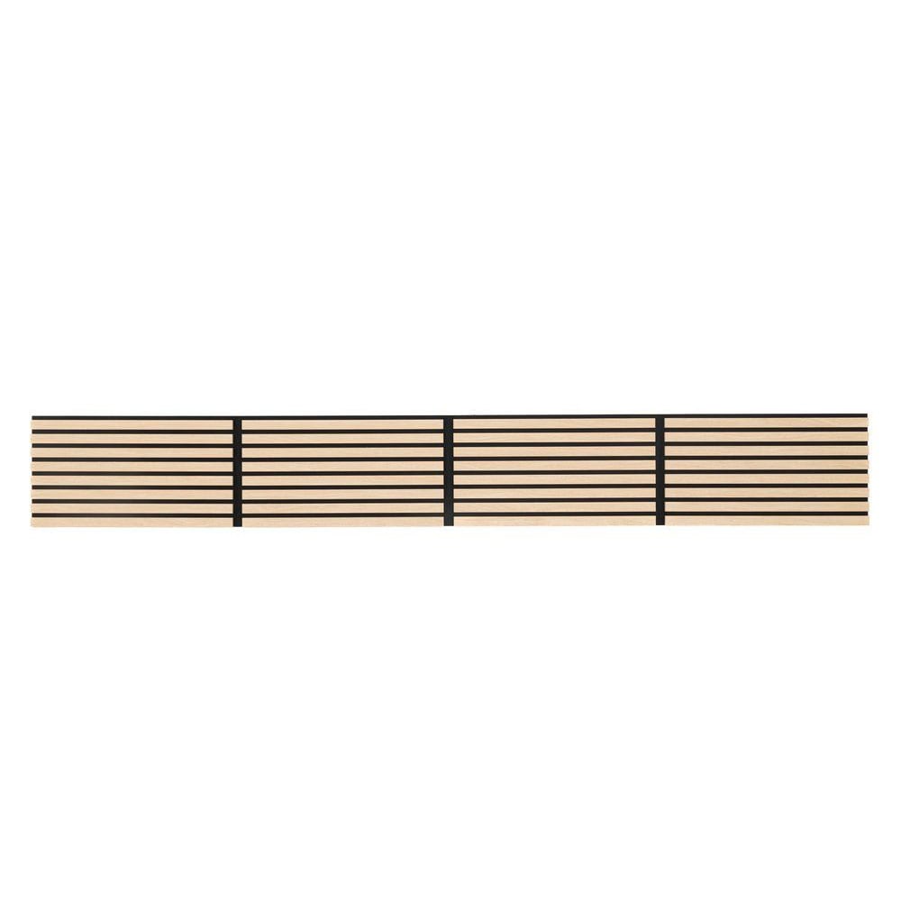 Väggpanel akustisk 32x240cm - Ek / Akustikpanel / Ljudabsorberande ribbpanel i MDF