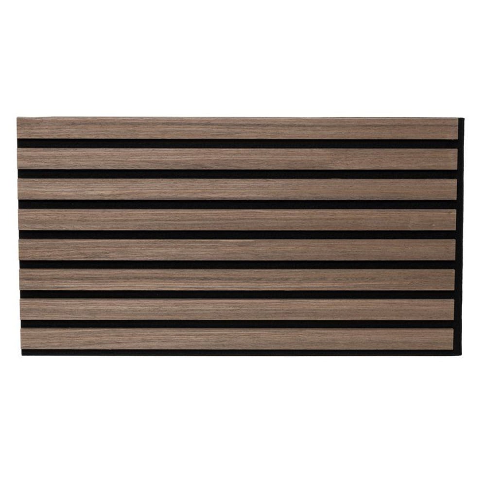 Väggpanel akustisk 32x240cm - Valnöt / Akustikpanel / Ljudabsorberande ribbpanel i MDF