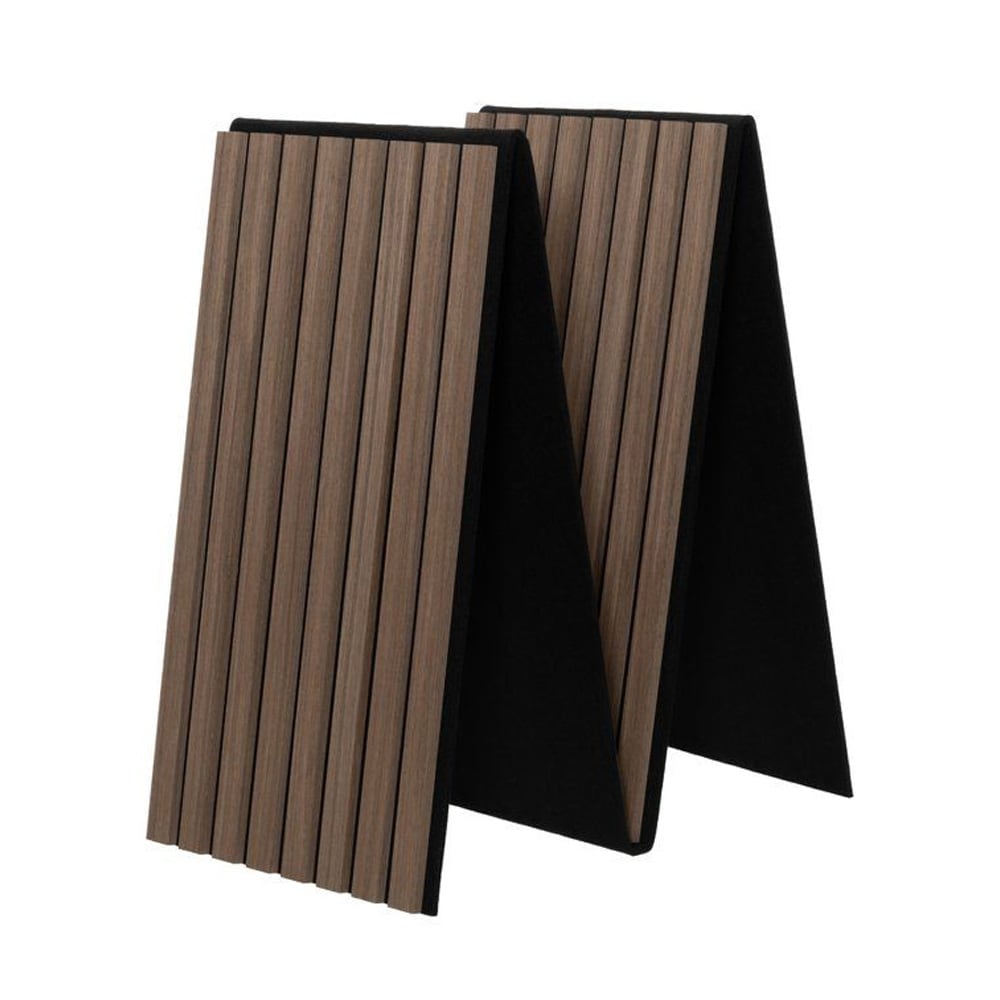 Väggpanel akustisk 32x240cm - Valnöt / Akustikpanel / Ljudabsorberande ribbpanel i MDF