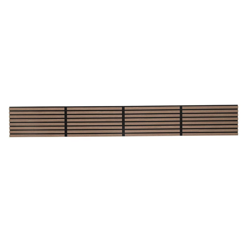 Väggpanel akustisk 32x240cm - Valnöt / Akustikpanel / Ljudabsorberande ribbpanel i MDF