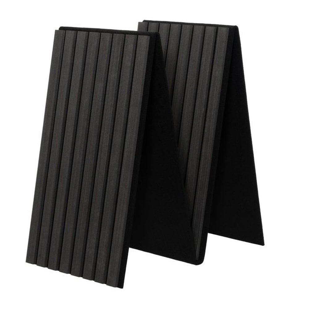 Väggpanel akustik 32x240cm -grå / Akustikpanel / Ljudabsorberande ribbpanel i MDF