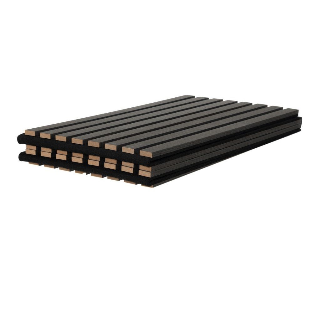 Väggpanel akustik 32x240cm -grå / Akustikpanel / Ljudabsorberande ribbpanel i MDF