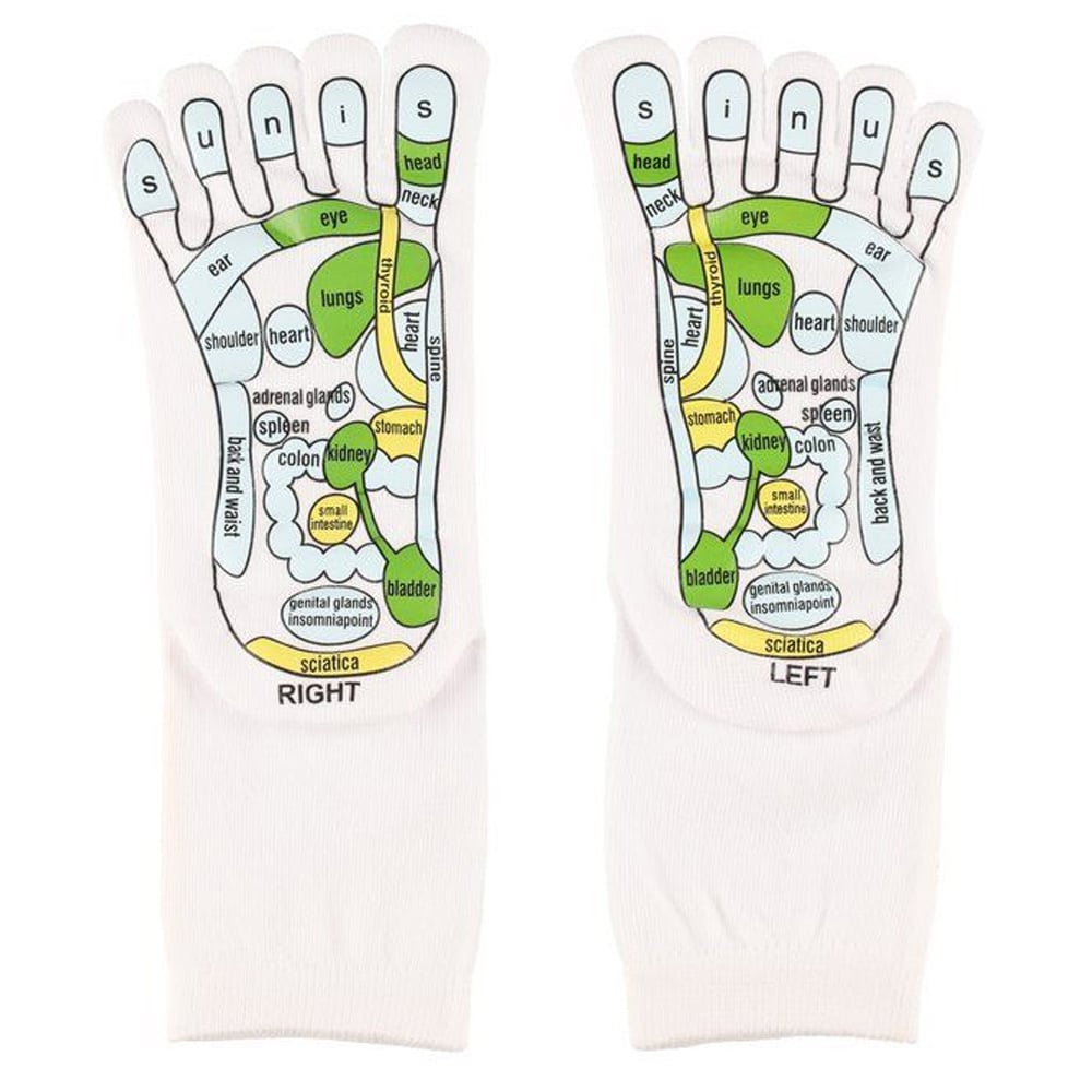 Strumpor med reflexzoner 35-40 / Zonterapistrumpor / Reflexologiska massagestrumpor