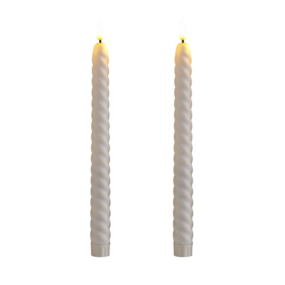United LC2630 LED-Ljus 25,5cm 2-pack / Flimrande LED-ljus / Batteriljus med timer