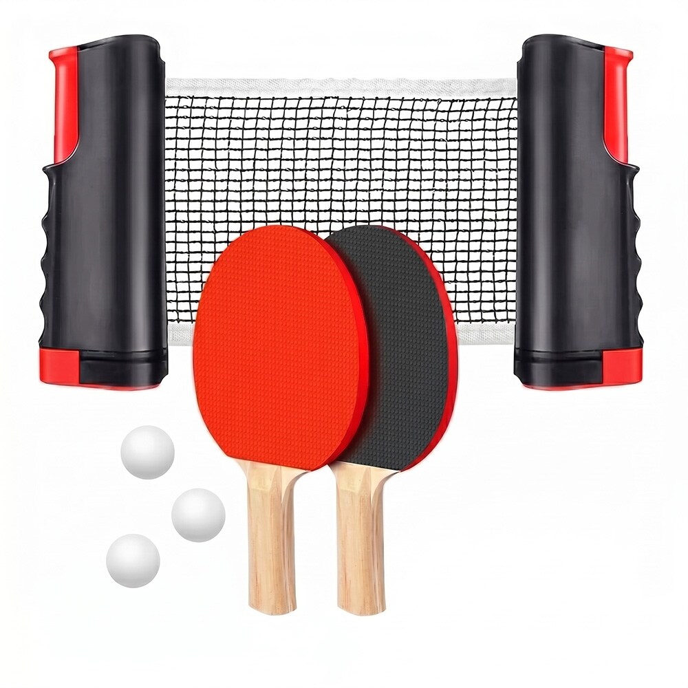 United TTS2690 bordtennisset / komplett pingisset med nät, 2 racketar och 3 bollar