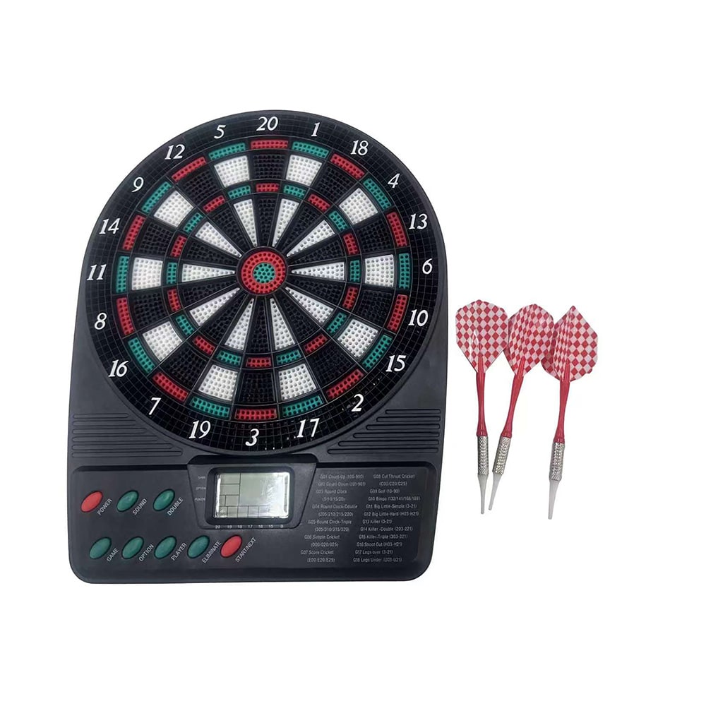 United EDG2671 elektronisk darttavla / dartspel med LCD och automatisk poängräkning