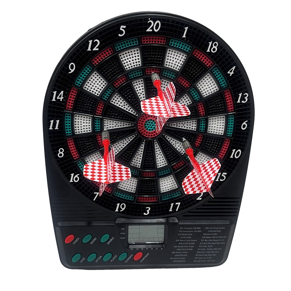 United EDG2671 elektronisk darttavla / dartspel med LCD och automatisk poängräkning