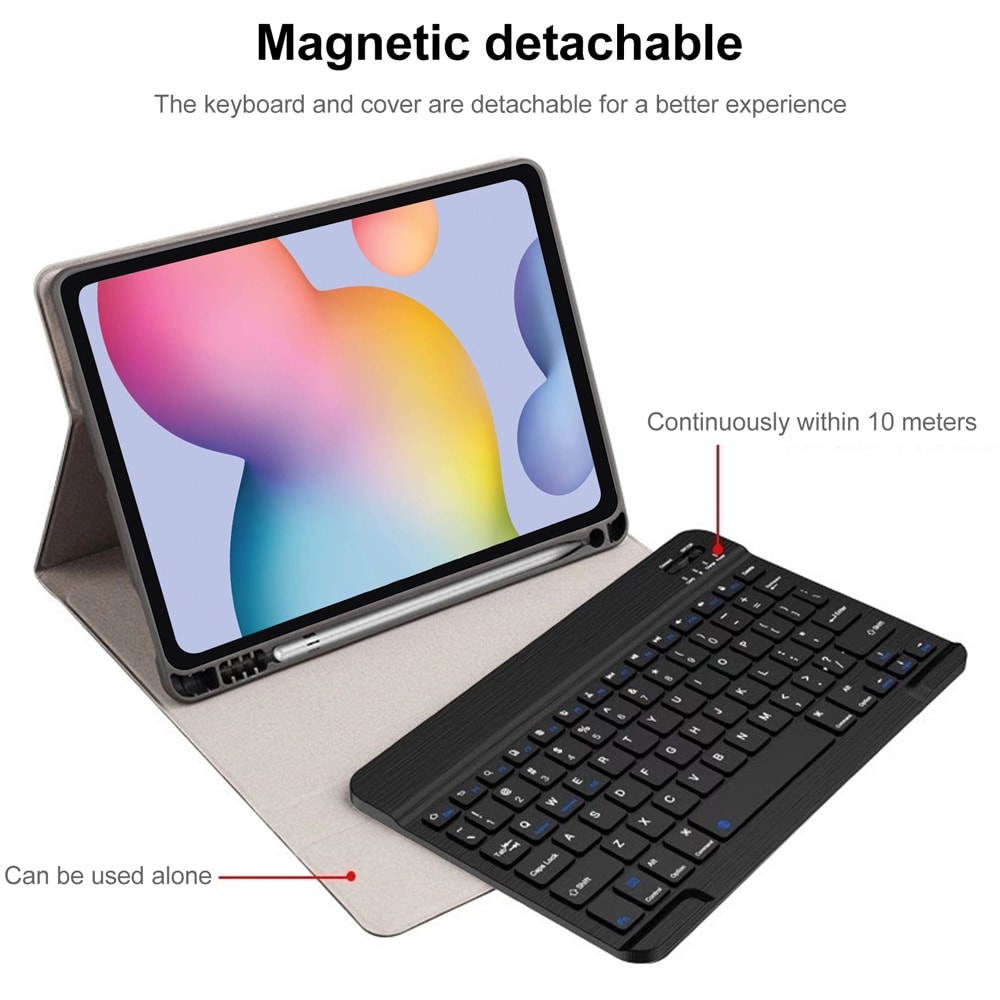 Tangentbordsfodral till Samsung Galaxy Tab A9 Plus / Bluetooth-tangentbord / Surfplattefodral