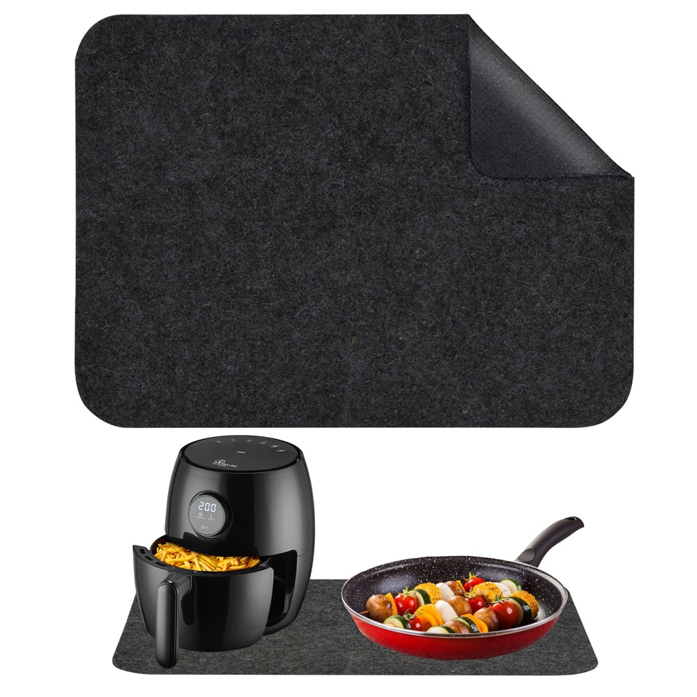 Skyddsmatta för airfryer 60x45 cm / Värmeskydd för köksbänk / Underlägg för varmluftsfritös
