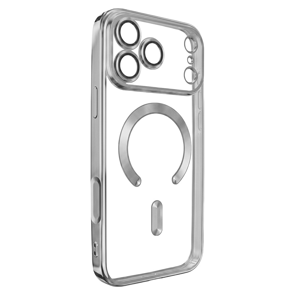 Color Chrome Mag skal till iPhone 17 Pro / 18 Pro - - Silver / MagSafe-skal / TPU-skal