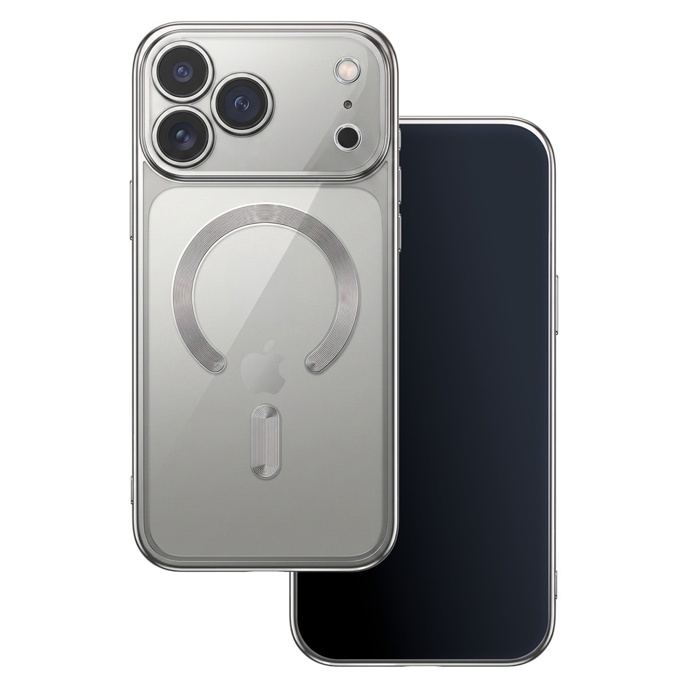Color Chrome Mag skal till iPhone 17 Pro / 18 Pro - - Silver / MagSafe-skal / TPU-skal