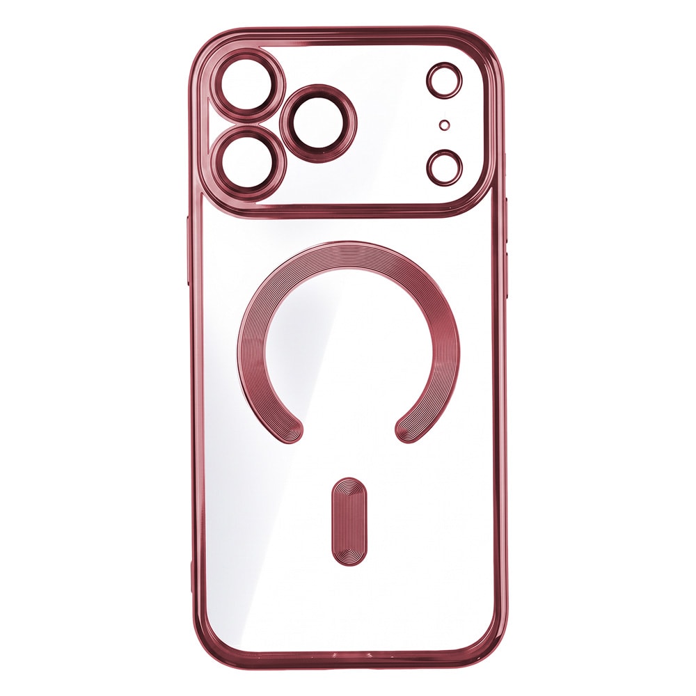 Color Chrome Mag skal till iPhone 17/18 Pro Max - Mörk körsbär / Magskal / TPU-fodral
