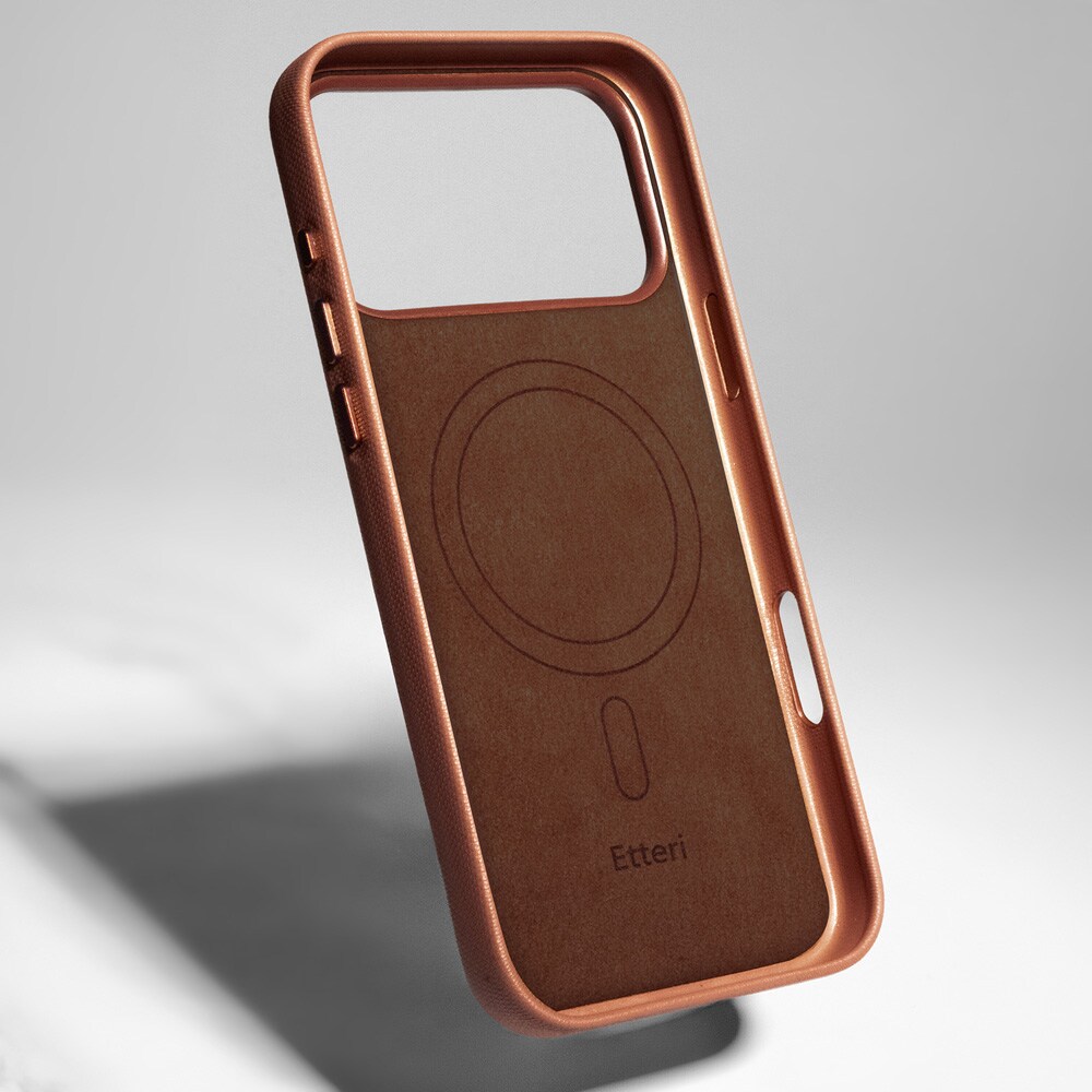 Etteri Elegant Mag skal till iPhone 17 Pro Max / 18 Pro Max - Brun / Magskal / 3D-skal