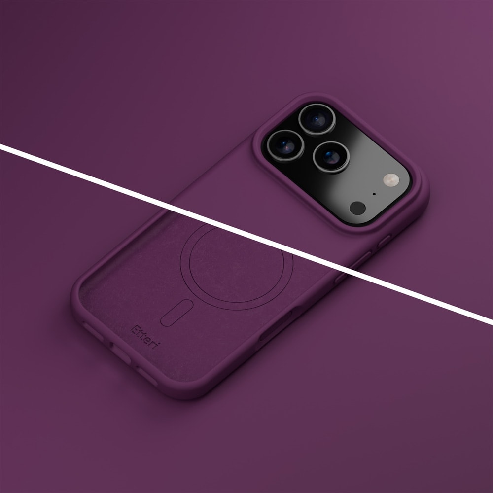 Etteri MagSafe-skal för iPhone 17/18 Pro - Mörk körsbär / Mag-skal / Silikonfodral