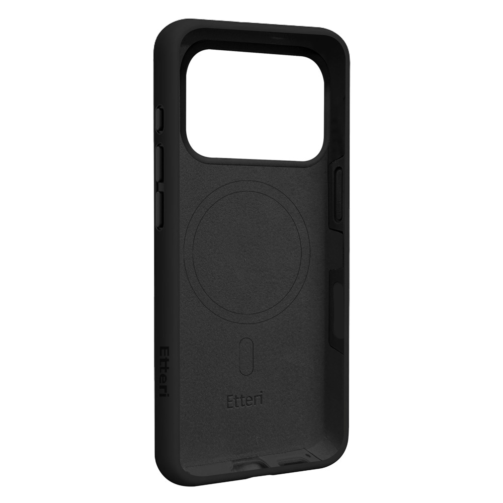 Etteri Silicone MagSafe-skal i svart för iPhone 17/18 Pro / Silikonfodral / Mjukskal