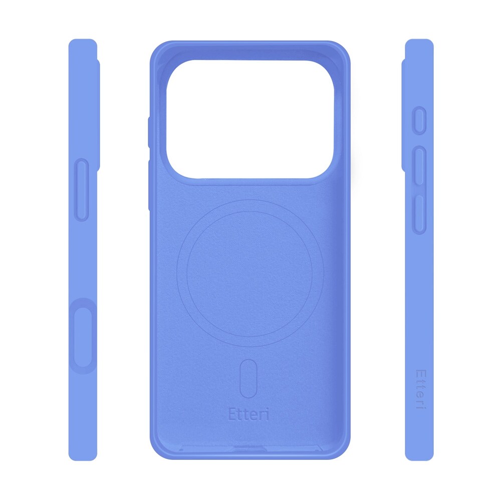 Etteri Silicone MagSafe-skal för iPhone 17/18 Pro - Blå / Mag-fodral / Silikonskal