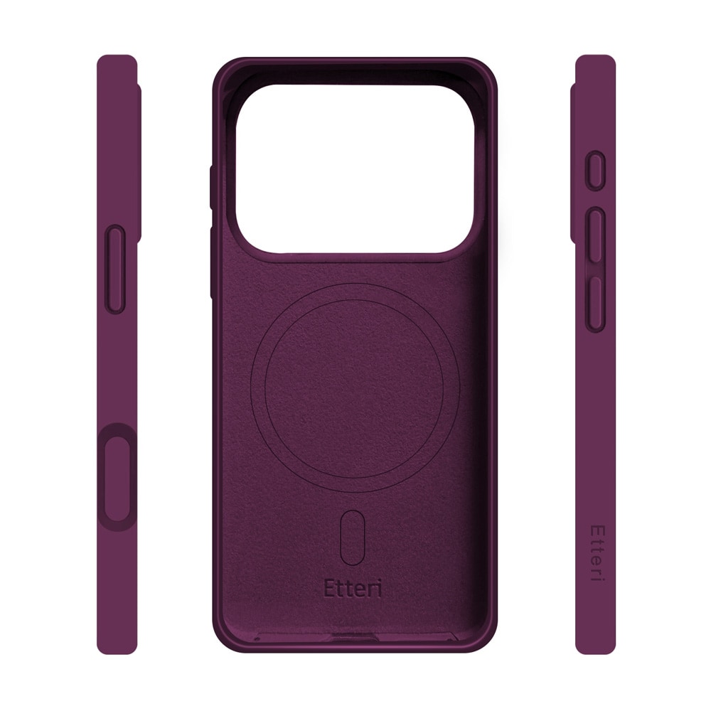 Etteri Silicone MagSafe-skal för iPhone 17/18 Pro Max - Körsbär / Magcase / Cover