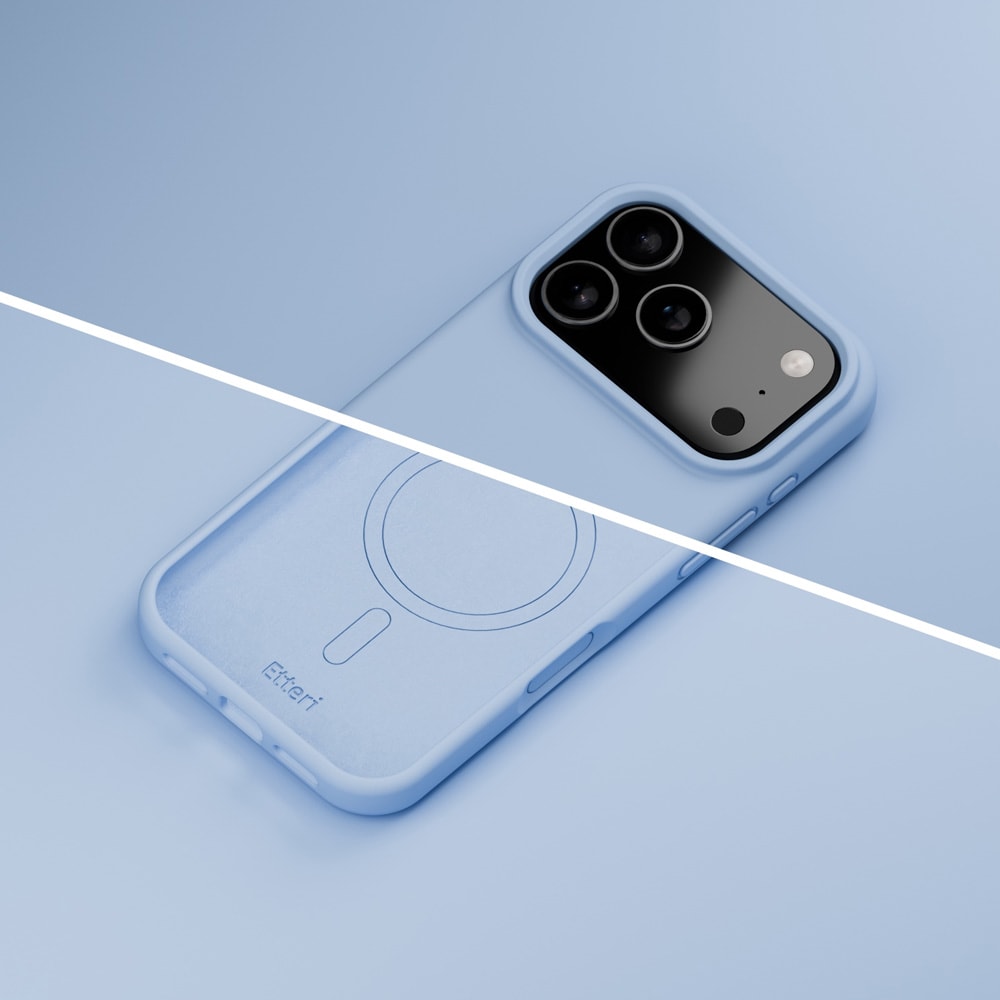 Etteri MagSafe-skal för iPhone 17/18 Pro Max - Ljusblått / Silikonskal / Mobilskal