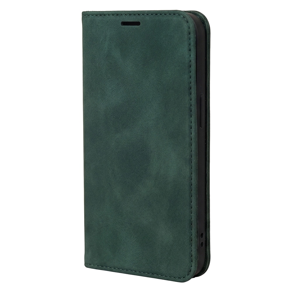 Smart Suede-fodral för iPhone 17/18 Pro Max - Grön / Plånboksfodral / Flipfodral