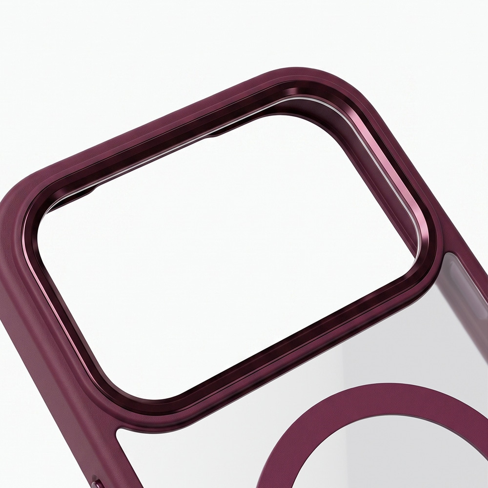 Color Clear-cover med MagSafe til iPhone 17 Pro / 18 Pro – Mørk kirsebær / Mobilcover
