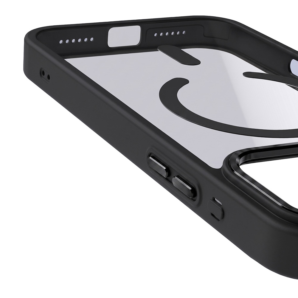Color Clear-etui med MagSafe til iPhone 17 Pro / 18 Pro – Mørkegrå / Mobiletui / MagSafe-etui