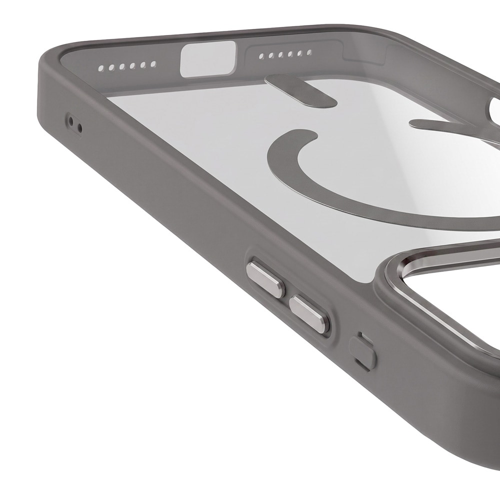 Color Clear-cover med MagSafe til iPhone 17 Pro / 18 Pro – Sølv / Mobilcover / MagSafe-cover