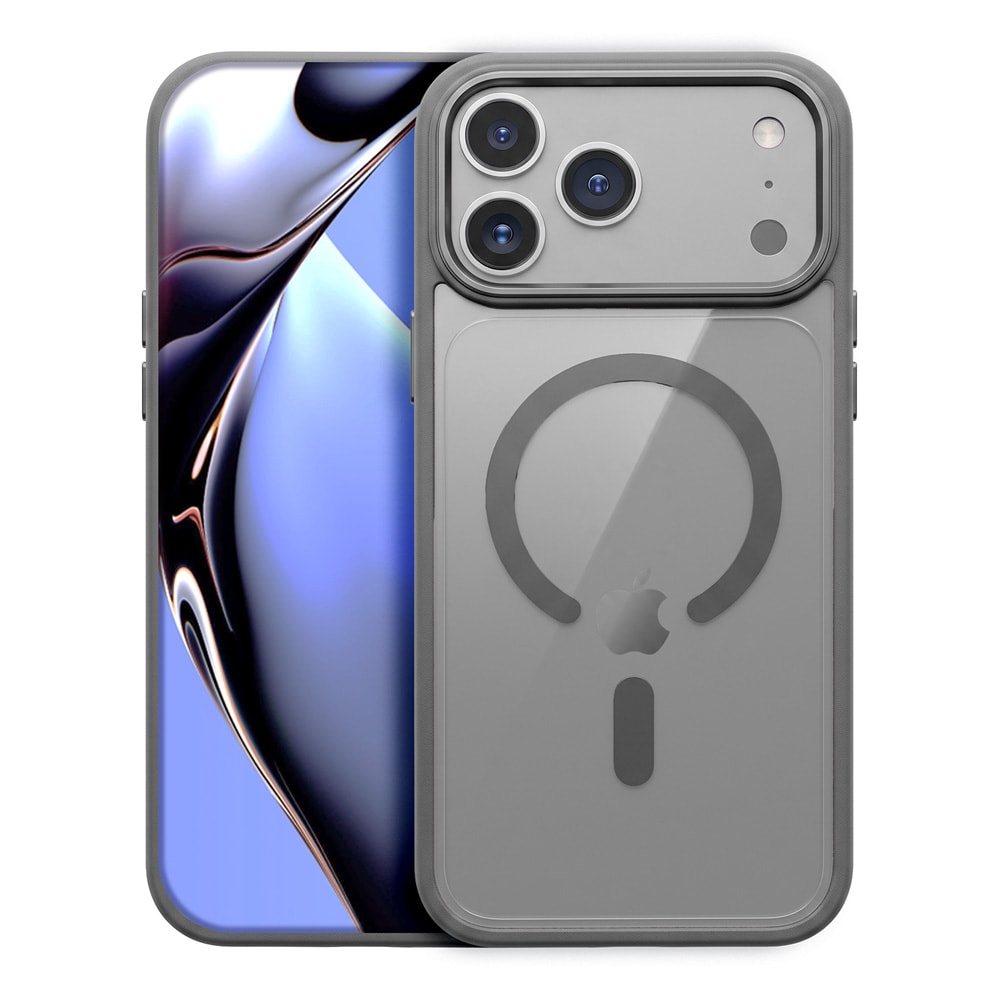 Color Clear skal med Magsafe till iPhone 17 Pro / 18 Pro - Silver / Mobilskal / MagSafe-skal