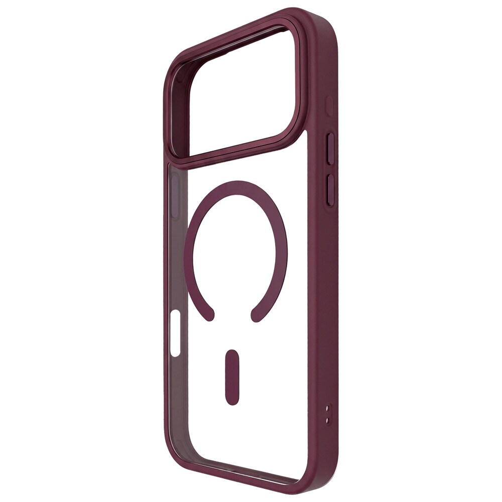 Color Clear-cover med MagSafe til iPhone 17 Pro Max / 18 Pro Max – Mørk kirsebær / Mobilcover