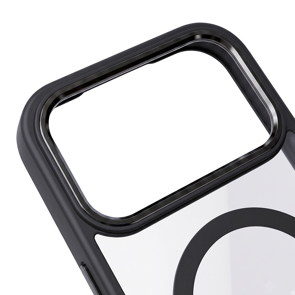 Color Clear-cover med MagSafe til iPhone 17 Pro Max / 18 Pro Max – Mørkegrå / Mobilcover