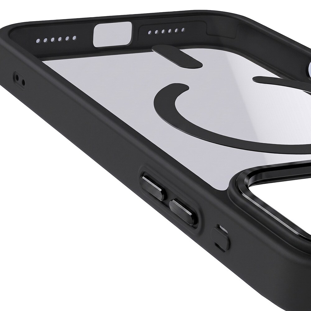 Color Clear-cover med MagSafe til iPhone 17 Pro Max / 18 Pro Max – Mørkegrå / Mobilcover