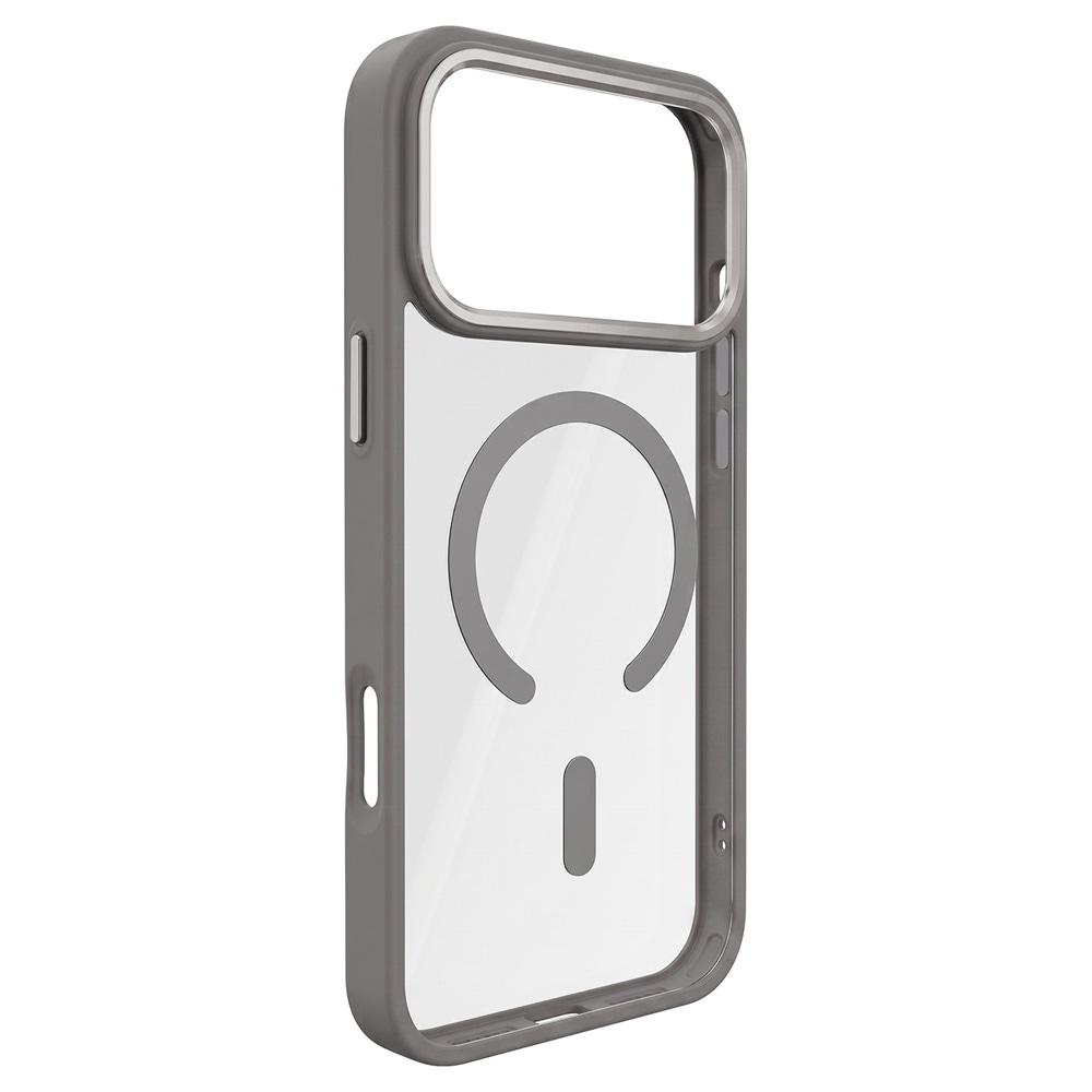 TFO Color Clear Mag-cover til iPhone 17 Pro Max / 18 Pro Max / MagSafe-cover – Sølv