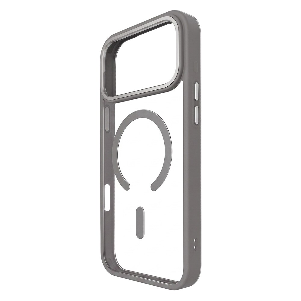 TFO Color Clear Mag-cover til iPhone 17 Pro Max / 18 Pro Max / MagSafe-cover – Sølv