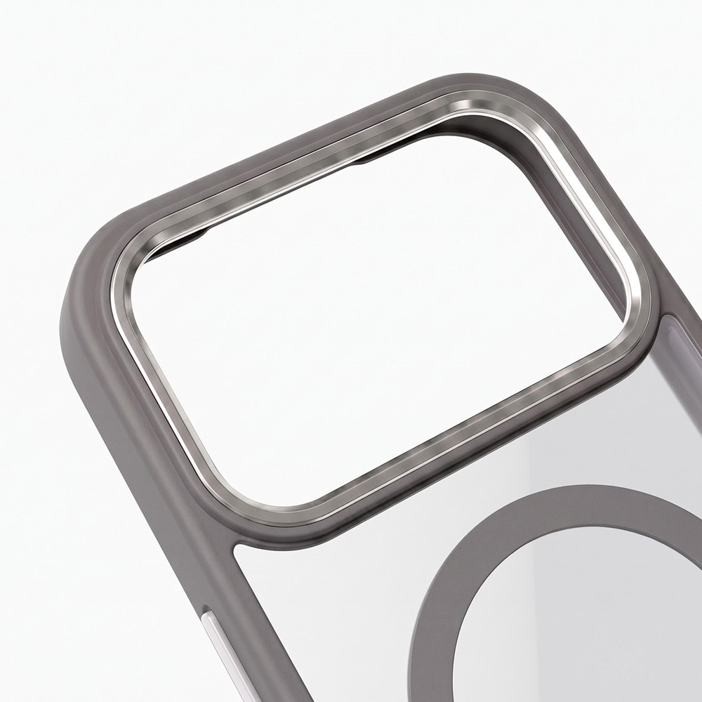 TFO Color Clear Mag-cover til iPhone 17 Pro Max / 18 Pro Max / MagSafe-cover – Sølv