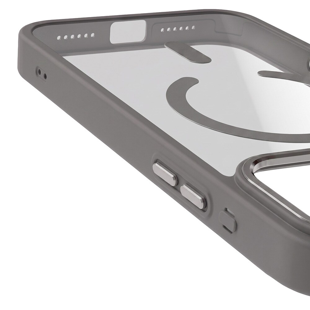 TFO Color Clear Mag-cover til iPhone 17 Pro Max / 18 Pro Max / MagSafe-cover – Sølv