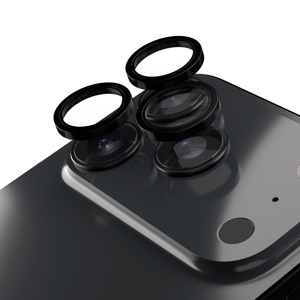 Etteri Kameraskydd till iPhone 18 Pro / 18 Pro Max - Mörkgrå / Linsskydd / 9H-glas