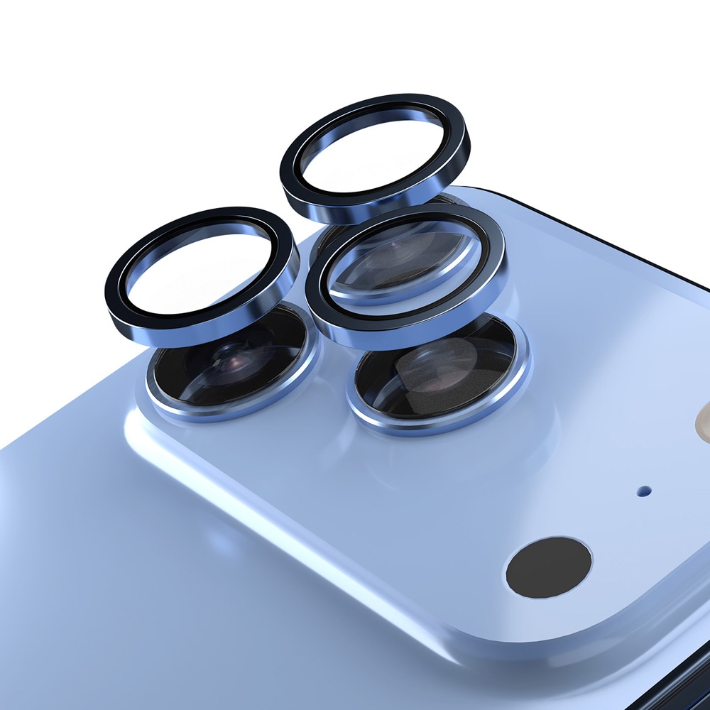Etteri Kameraskydd till iPhone 18 Pro / 18 Pro Max - Blå / Linsskydd / 9H-glas