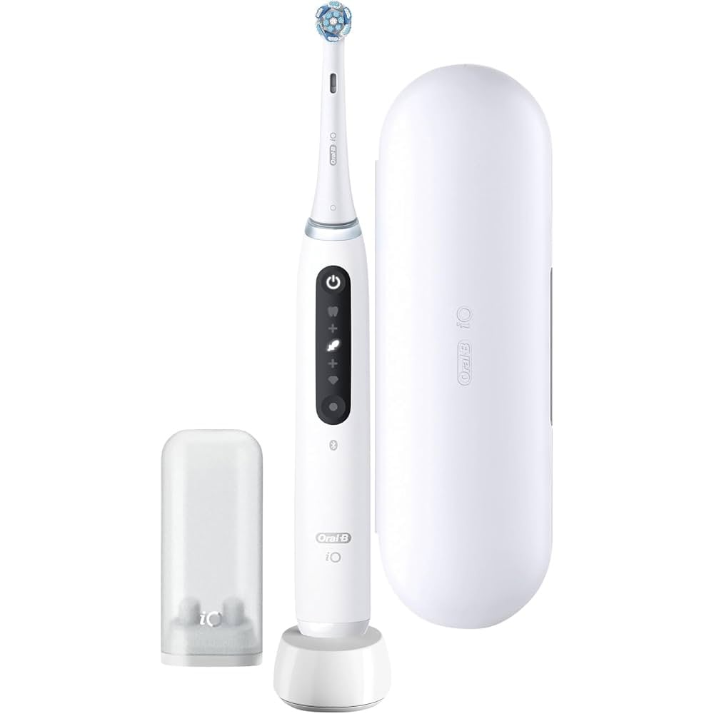 Oral-B iO Series 5N / Vit smart eltandborste med 5 lägen / Magnetisk iO-tandborste