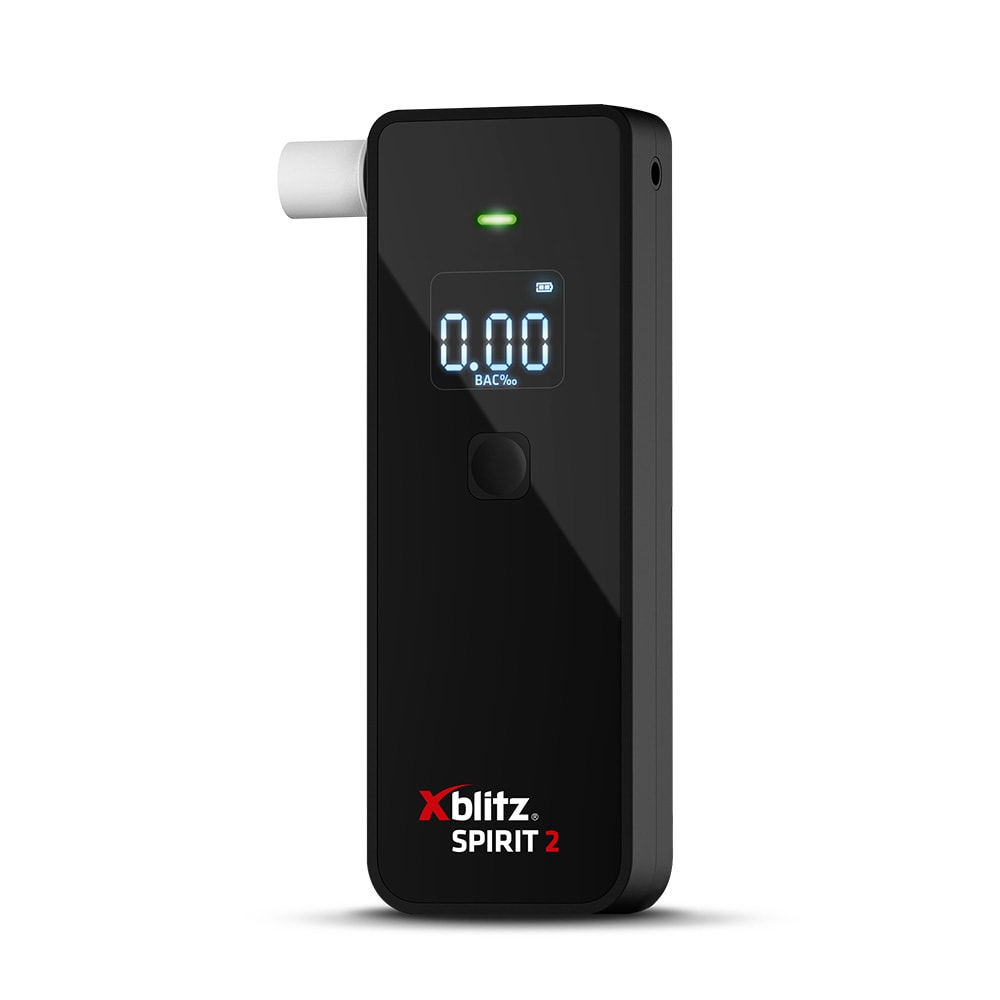 Xblitz SPIRIT 2 alkoholmätare / Digital alkomätare med LCD / Alkoholtestare för utandning