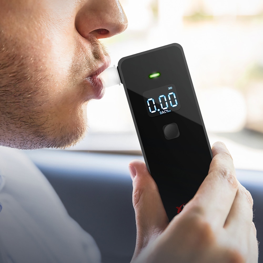 Xblitz SPIRIT 2 alkoholmätare / Digital alkomätare med LCD / Alkoholtestare för utandning