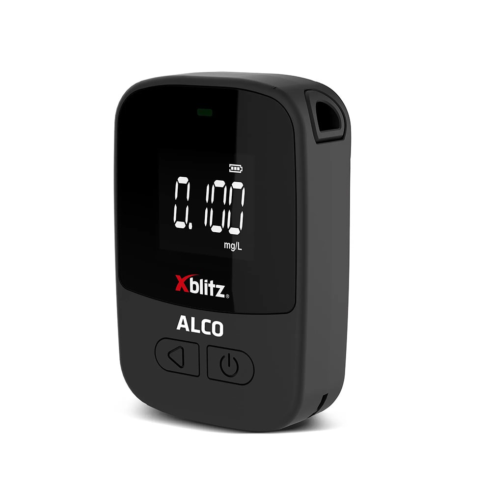 Xblitz ALCO alkometer / promillemåler / alkoholtester med hukommelse til 99 målinger