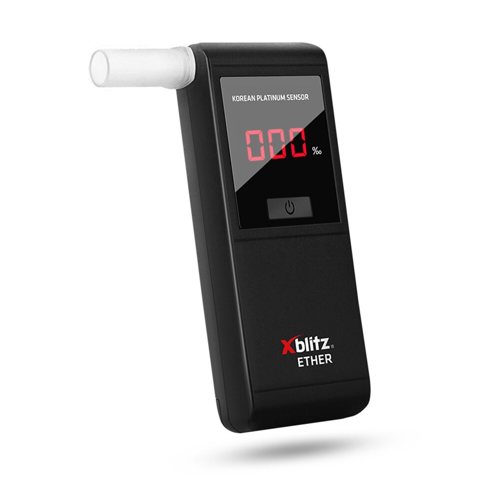 Xblitz Ether alkometer / promillemåler / alkoholtester med elektrokemisk sensor og oplyst display