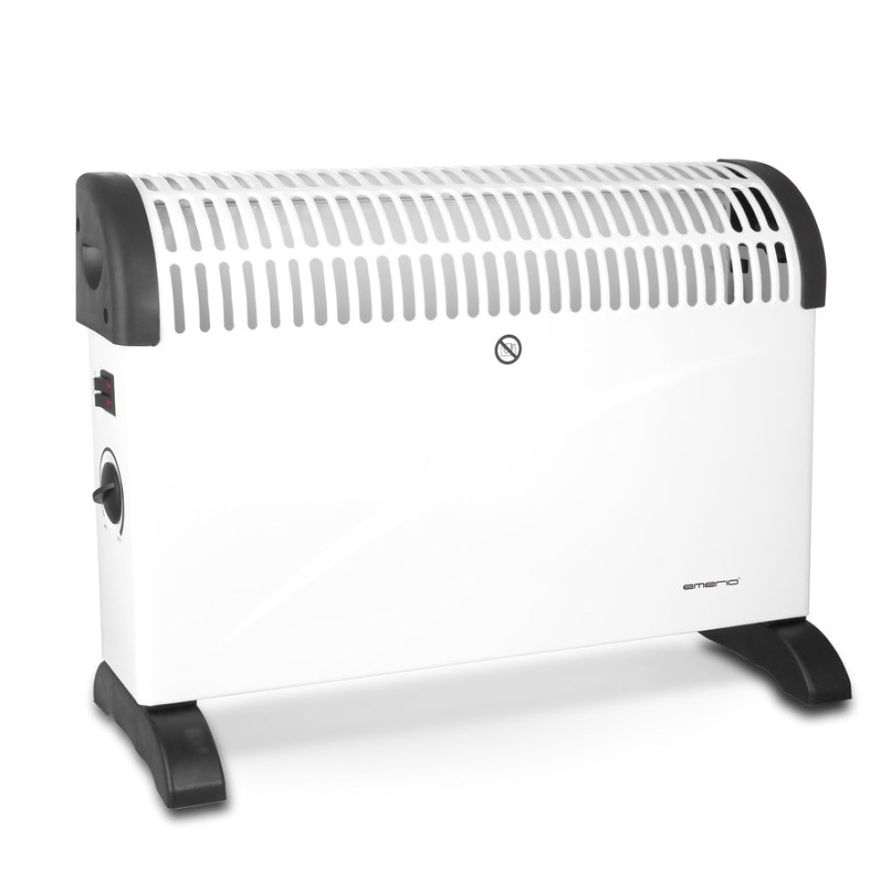 Emerio Konvektorelement 2000W / Flyttbart el-element med termostat / Fristående rumsvärmare