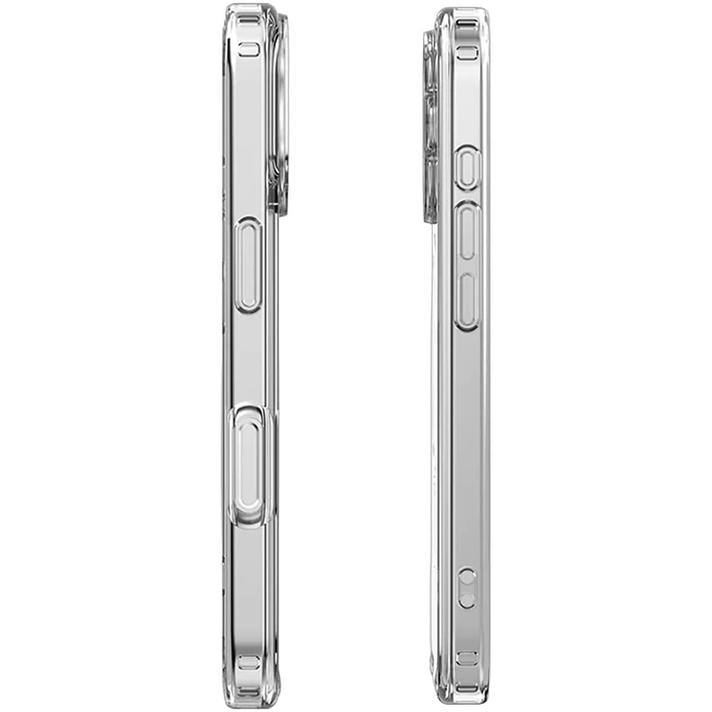 Mutural Ice MagSafe-cover til iPhone 16 / gennemsigtigt mobilcover med magnetring – Klar