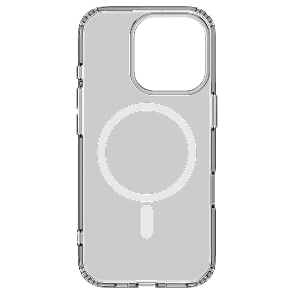 Mutural Ice MagSafe-cover til iPhone 16 Pro Max / gennemsigtigt mobilcover med magnetring – Klar