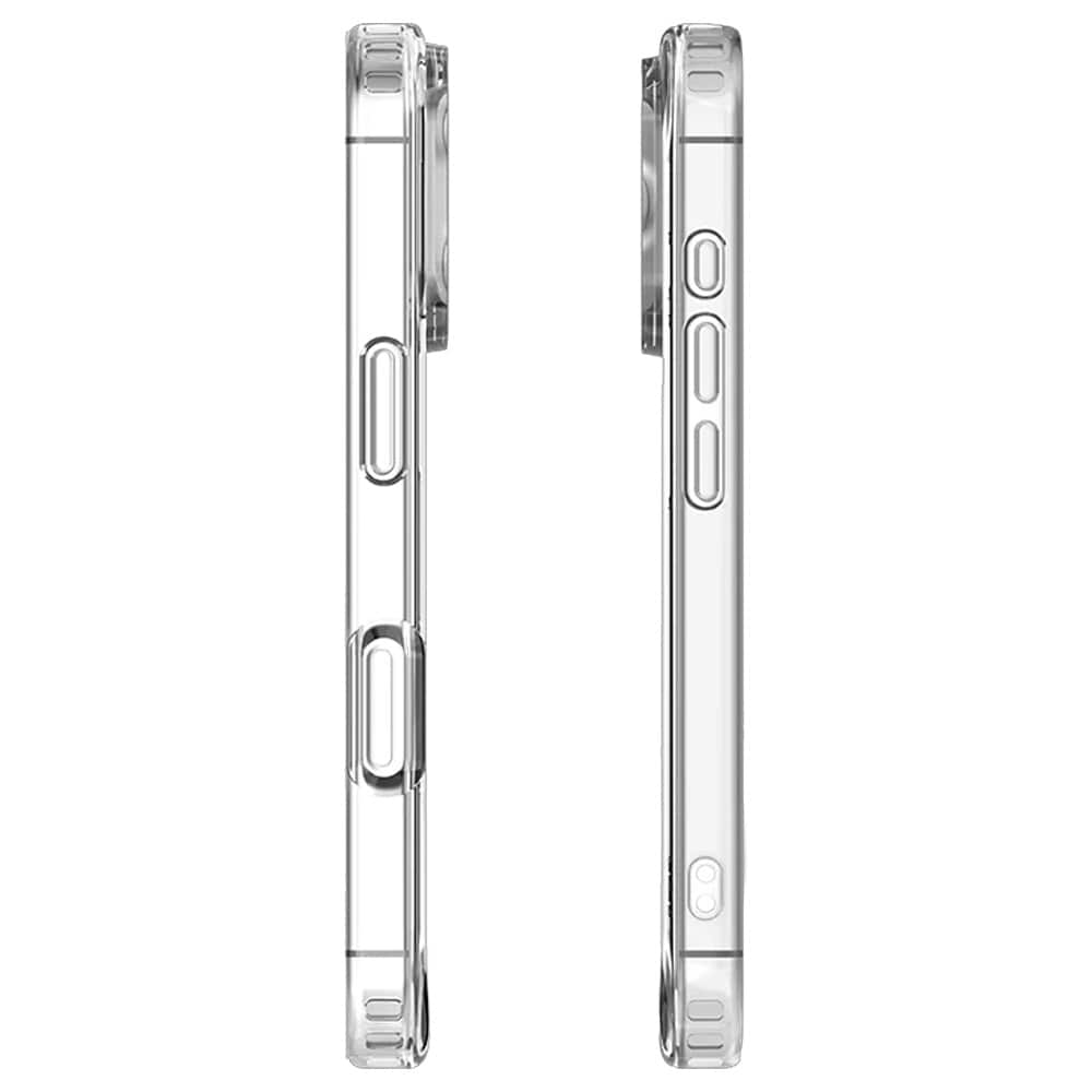 Mutural Ice MagSafe-cover til iPhone 16 Pro Max / gennemsigtigt mobilcover med magnetring – Klar