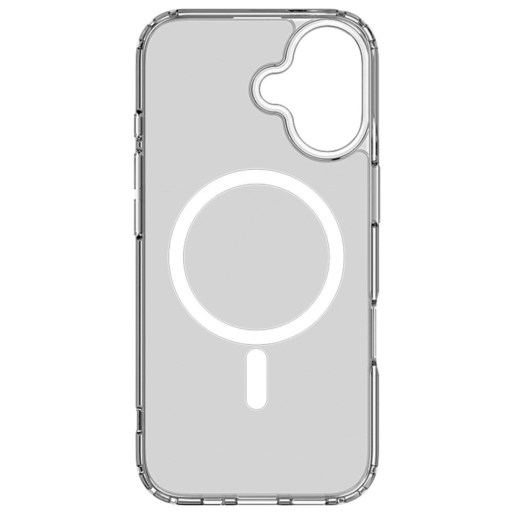 Mutural Ice MagSafe-cover til iPhone 17 / gennemsigtigt mobilcover med magnetring – Klar