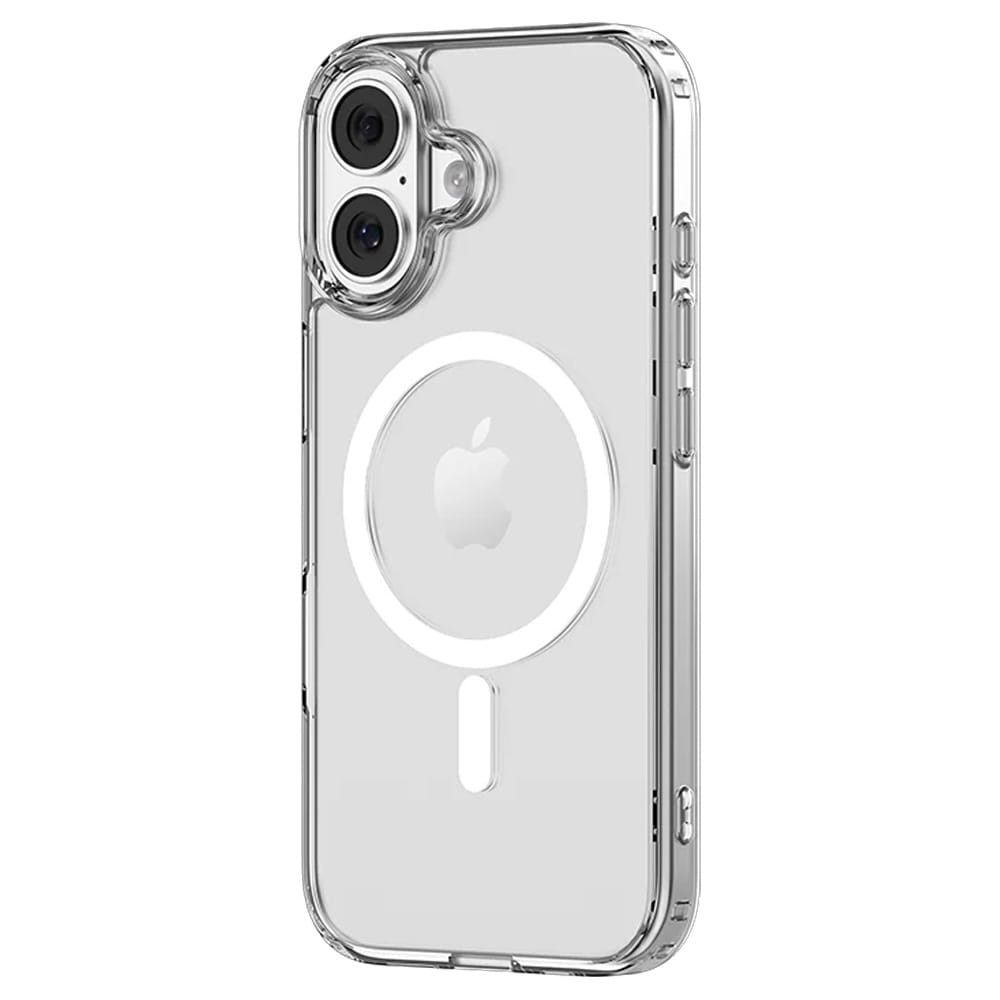 Mutural Ice MagSafe-cover til iPhone 17 / gennemsigtigt mobilcover med magnetring – Klar