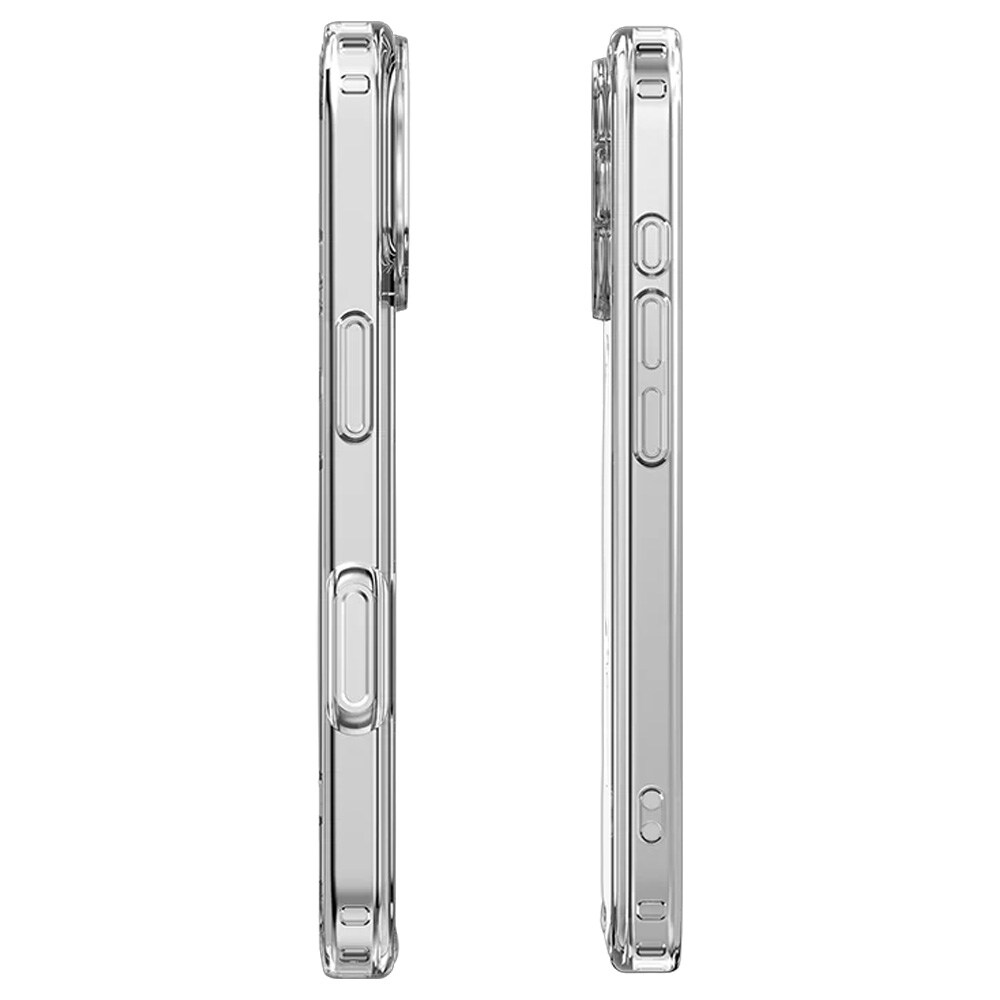 Mutural Ice MagSafe-cover til iPhone 17 / gennemsigtigt mobilcover med magnetring – Klar
