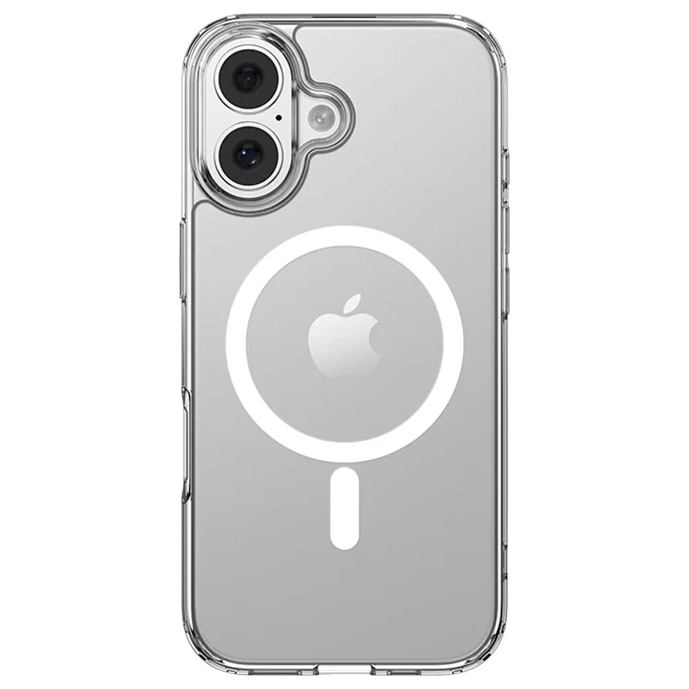 Mutural Ice MagSafe skal till iPhone 17 / transparent mobilskal med magnetring – Klar